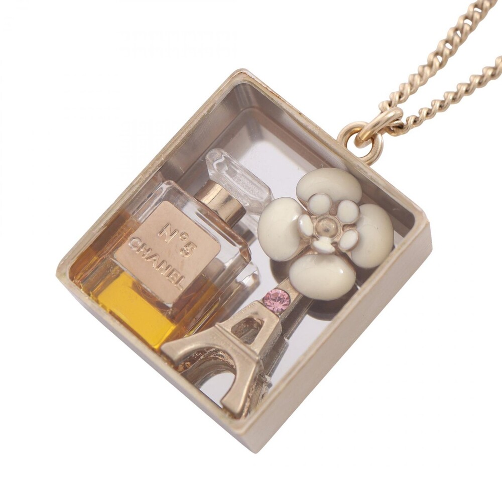 Chanel No5 Camellia Square Necklace #321236C64B